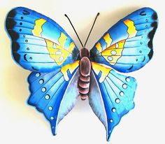 320 Handcrafted Metal Butterflies Metal Art Hand Painted Butterfly Wall Hangings Ideas Butterfly Wall Decor Butterfly Wall Tropical Wall Decor