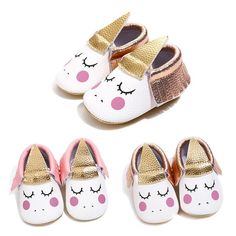 Sunward Toddler Baby Girls 3D Flower Moccasins Anti-Slip Soft Sole Princess Shoes
