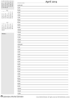 daily appt calendar