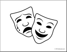 comedy and tragedy masks free clip art aard pinterest comedy