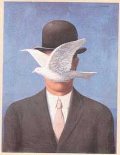 Two Lovers Kissing 8.5x11/" Photo Print Rene Magritte Faceless Love Surrealist