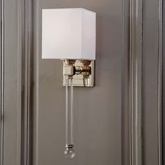 Chic Sophisticate Crystal Torch Wall Sconce Torches Sconces Regina Andrew Design Crystal Tail Sconce In Polished Nickel 4 6885