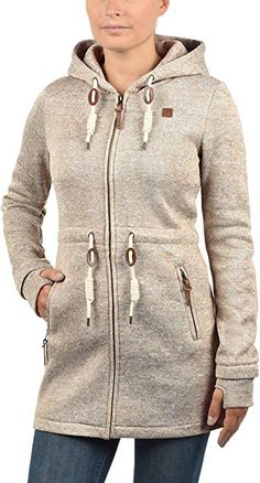 Damen Kapuzenjacke Fleecejacken Winterjacke Kapuzenpullover Sweatshirt Jacke