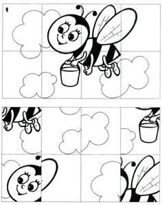 Puzzel bij voor kleuters / Раскраска с заданием