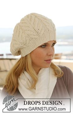 Ravelry: 123-20 Basque hat with cables in Nepal pattern by DROPS design