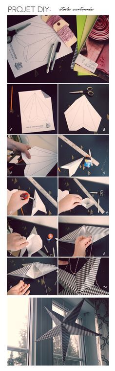 Projet DIY : étoile déco de papier