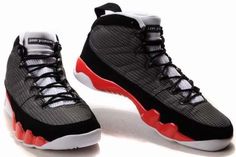 Men\u0027s Air Jordan 9 Punch Shoes - Grey Black Red - Click Image to Close