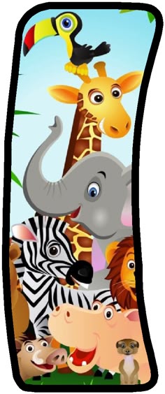 letras infantiles letras safari alphabet y safari party