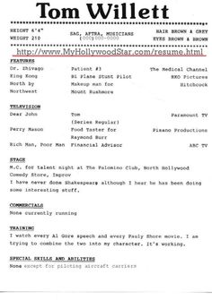 acting resume beginner samples http www resumecareer child actor resume format
