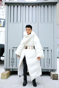 margiela h&m duvet coat