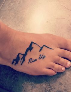 Mountain Foot Tattoo Riseup Mountain Foot Tattoo Riseup