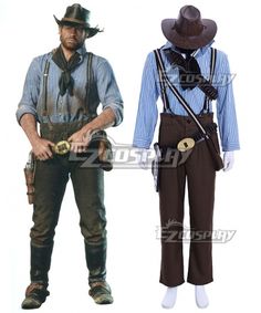 Red Dead Redemption Arthur Morgan Cosplay Costume Full Set Gunner Costume
