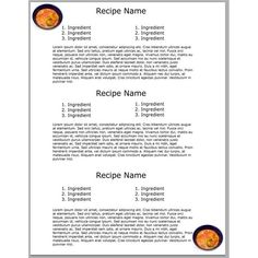 Free Recipe Card Templates For Word Delectable How To Create A Cookbook Template Cookbook Template Template And . Free Recipe Card Templates For Word Inspiration How To Create A Cookbook Template Cookbook Template Template And .