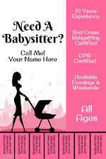 babysitting flyer template with pull tabs by vertex42 com babysitting posters examples