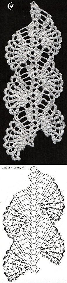 Puntilla, borde, terminacion, crochet ganchillo - manteles cortinas mantillas / Crochet lace border edge
