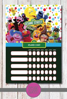 sesame street potty chart