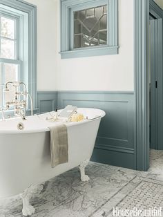 House Beautiful Bathroom nice look for a beach house bathroom love the rectangular sinks. i House Beautiful Bathroom nice look for a beach house bathroom love the rectangular sinks. i