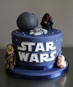 Starwars inspired birthday candles x 4