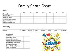 family roster template
