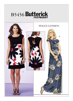 McCalls Pattern M6791 Ms EZ KNITS ~ Close Fit Pullover Evening Length Dresses
