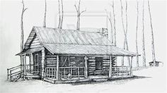 log cabin sketch easy log cabin sketch easy