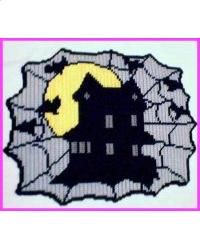 Black Cat Wall Hanging-Plastic Canvas Pattern or Kit