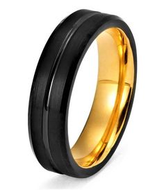36 Best Yellow Gold Tungsten Images Tungsten Wedding Bands