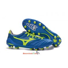 Orange-Bleu Mizuno Neo Shin MD Chaussure de Foot