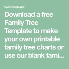 easy family tree template free