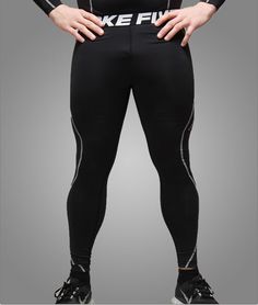 Take Five Mens Skin Tight Compression Base Layer Running Pants Leggings 034 CA