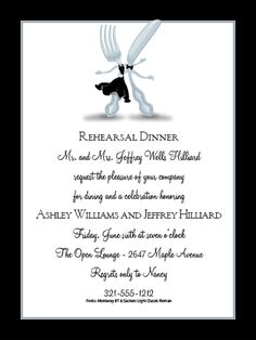 formal dinner party invitation