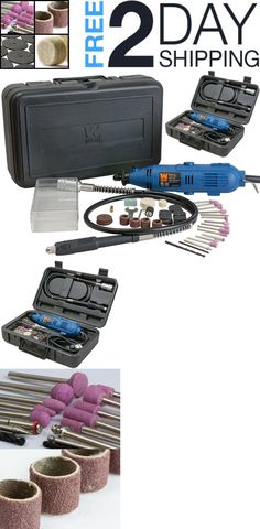 Electric Mini Die Grinder Kit In A Case Rotary Tool Kit 240 PC Variable Speed