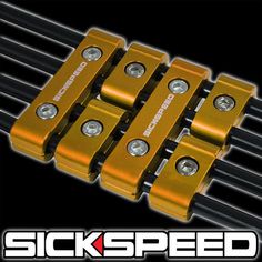6PC BLUE ENGINE SPARK PLUG WIRE SEPARATOR DIVIDER CLAMP KIT FOR 8MM 9MM 10MM C