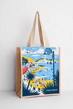 High quality jute bag Strong reusable bag Alpaca Bag Fabric Bag trendy reusable shopping bag Blue reusable shopper Jute shopping bag