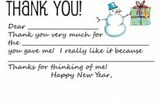 christmas thank you card templates