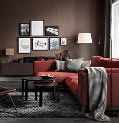 Catalogue Ikea 2017 Canape Rouge Tapis Cosy Peinture Marron