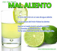 Remedio para el mal aliento producido por el estomago