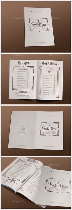 Elegant Food Menu Template #design Buy Now: http://graphicriver.net/item/elegant-food-menu-iv/12830515?ref=ksioks