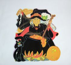 1980s witch halloween decoration by eureka 100a by munnypenney 500