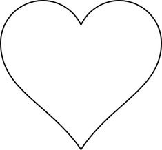 free printable heart templates large medium small stencils to heart template