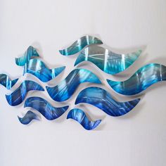 Metal Sculpture Wall Art large metal wall sculpture modern abstract art blue wave painting Metal Sculpture Wall Art large metal wall sculpture modern abstract art blue wave painting
