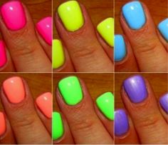 49 Best Neon Nails Images On Pinterest Colorful Hot New Nail Trends Neon Polishneon