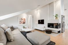 wohnzimmer ideen schrage wande, wohnzimmer einrichten gemütlich unter dachschräge | residuals, Design ideen