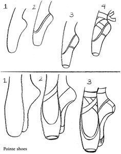 how to draw a ballerina shoe google search