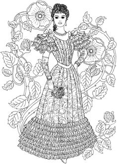Creative Haven Art Nouveau Fashions Coloring Book Welcome To Dover Publications By