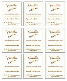 homemade vanilla printable labels with livelaughrowe com printable