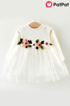 Toddler Baby Girl Floral Long Sleeve Party Yarn Gauze Princess Tutu Dresses Outfit Clothes Toddler Baby Girl Floral Long Sleeve Party Yarn Gauze Princess Tutu Dresses Outfit Clothes
