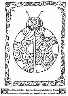 detailed ladybug coloring pagelucy learns detailed coloring pages of ladybugs - Detailed Coloring Pages detailed ladybug coloring pagelucy learns detailed coloring pages of ladybugs - Detailed Coloring Pages