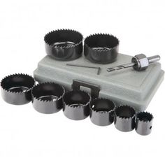 11PC HOLE SAW CUTTING SET KIT WOOD CARBON STEEL CUTTER CIRCULAR ROUND