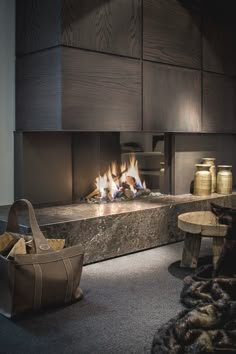 Fireplace Modern Design, Luxury Fireplace, Modern Fireplaces, Brick Fireplace